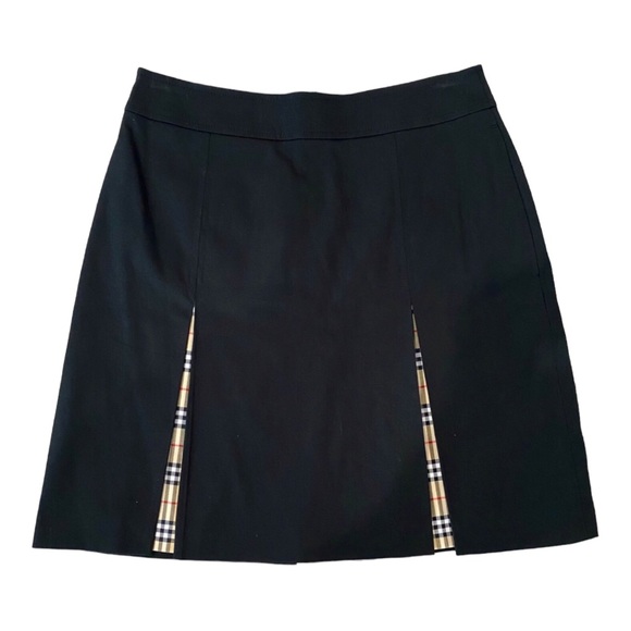 Burberry Skirts Burberry Golf Skirt Black Inverted Pleat Nova Check